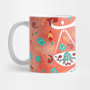 Boho Zodiac Sign- Libra Astrology Watercolor Illustration Mug